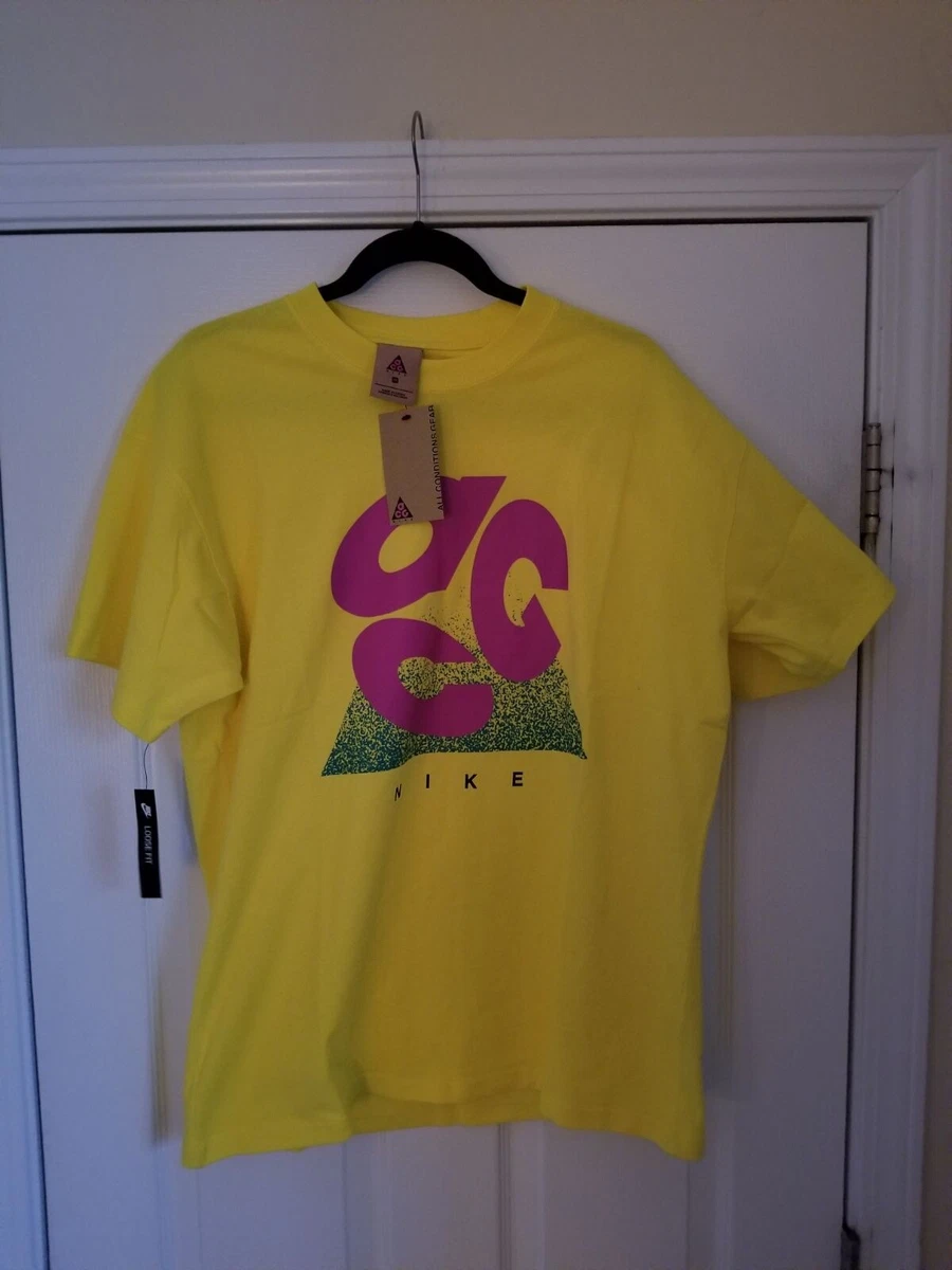 Nike acg t shirt clearance yellow