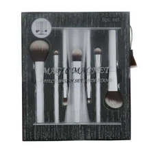 Premium Professional Cosmetic Magnet Brush Gift Set with Standing Holder, Black,