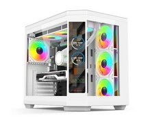 Image of PC Gaming Case, MICRO ATX Mid, Dual Chamber - Type C, ARGB Options - IONZ APEX