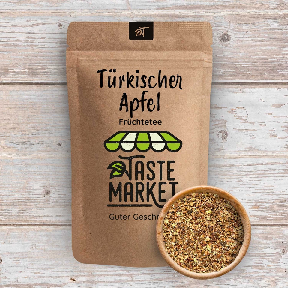 Türkischer Apfeltee loser Früchtetee GRÖSSENAUSWAHL Apfel 100% Geschmack - Bild 2 von 4