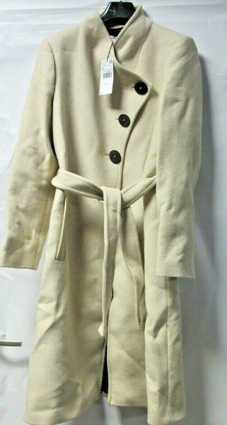 Mango Damen Wintermantel Wollmantel Beige Gr.Xl Neu Mit Etikett-image