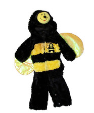 Bumble Bee Full Body Toddler Baby Halloween Costume Size 12-18 Mos. wings EUC