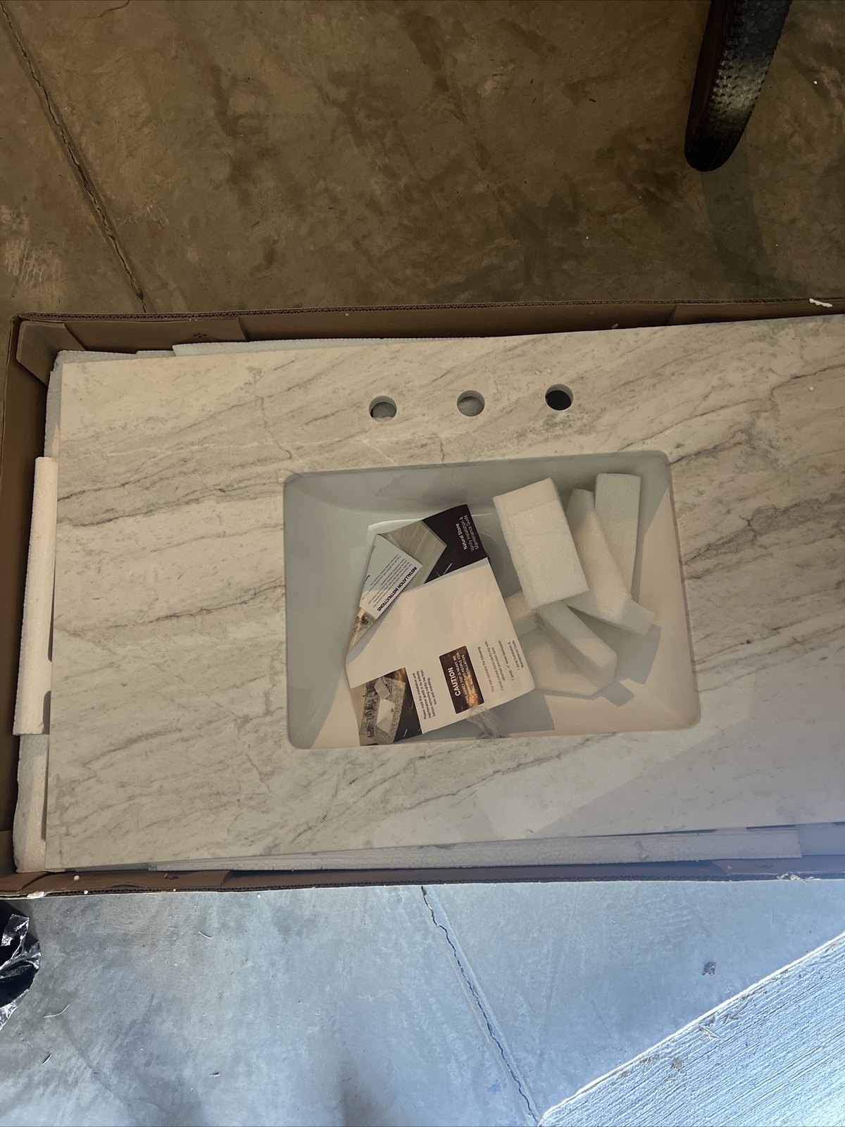 Home Decorators Collection 37" x 22" Engineered Marble Vanity Top eBay