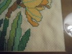 Vintage Daffodil needlepoint? 1994 Nicely framed — photo 10