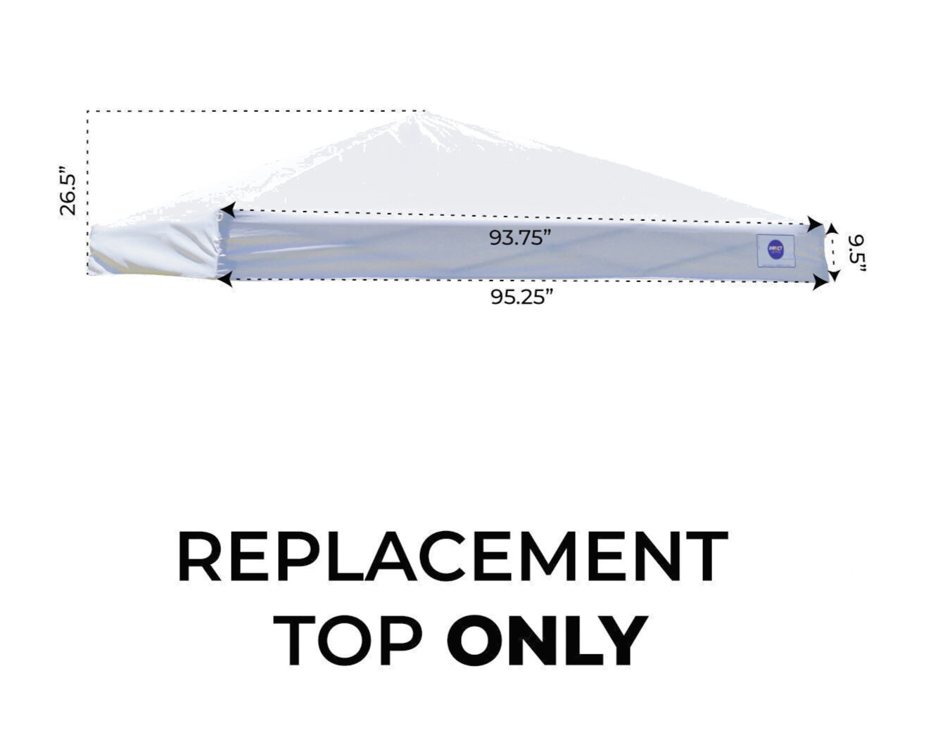 Tent Replacement Top Only 10x10 / 8x8 Fits Slant Leg Frame W