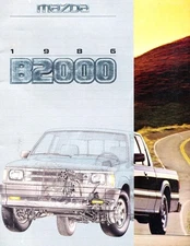 1986 Mazda B2000 Truck 24-page Original Car Sales Brochure Catalog