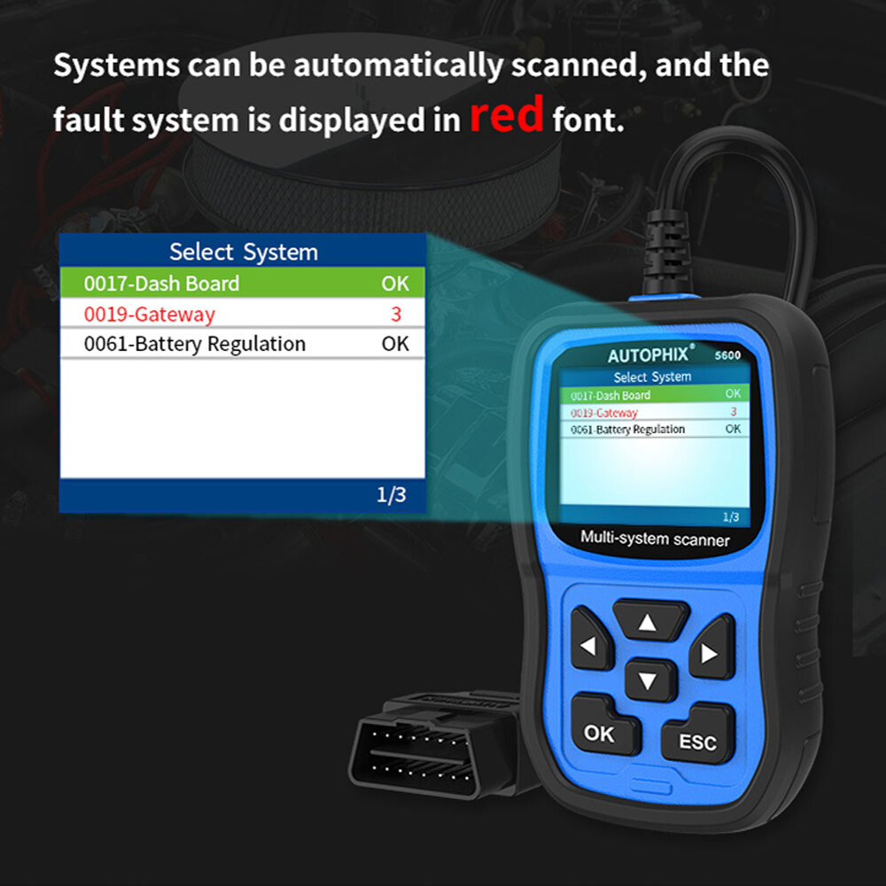 AUTOPHIX 5600 OBD2 Scanner For VW For Audi All System Engine ABS Bms Transmission Oil Reset Battery Registration Diagnostic Tool - Foto 4