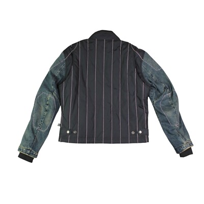 Yamaha Star Motorcycle Bomber Riding Jacket Size L Full Zip Denim