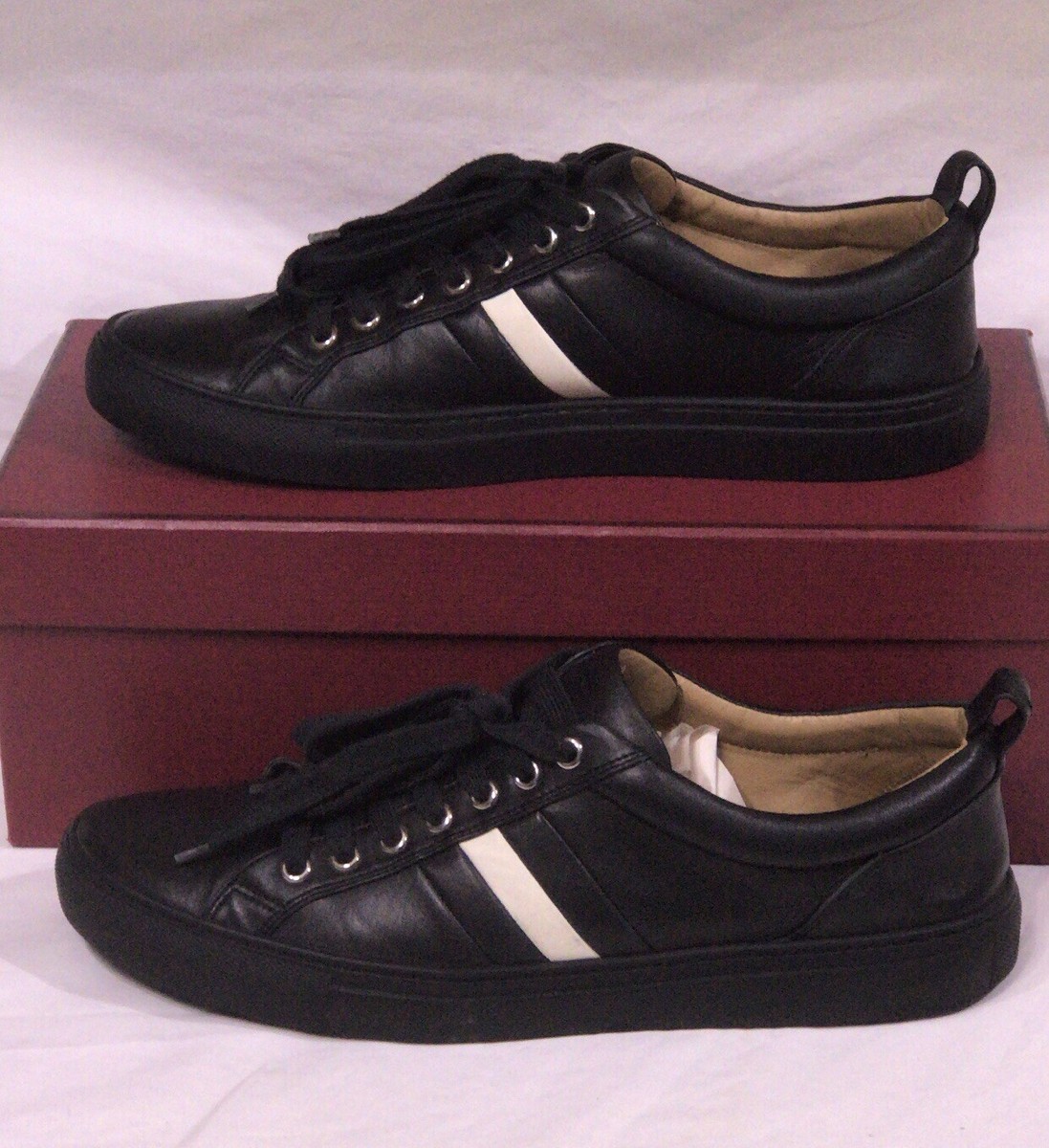 BALLY HENDRIS/200 TRAINER BLACK LAMB NAPPA Sneakers | eBay