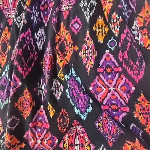 Gymboree Girls Tiered Layered Purple Black Island Tribal Dress 12 Sleeveless - Picture 4 of 7