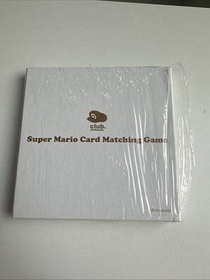 Super Mario Card Matching Game Club Nintendo Memory Spiel Neu Unbenutzt