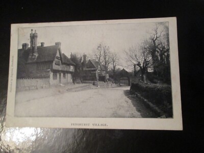 Postkarte von Penhurst Village (verschickt in Tunbridge Wells) Straßenansicht