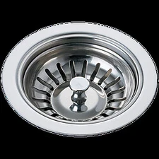Delta Kitchen Sink Flange and Strainer Chrome-Certified Refurbished