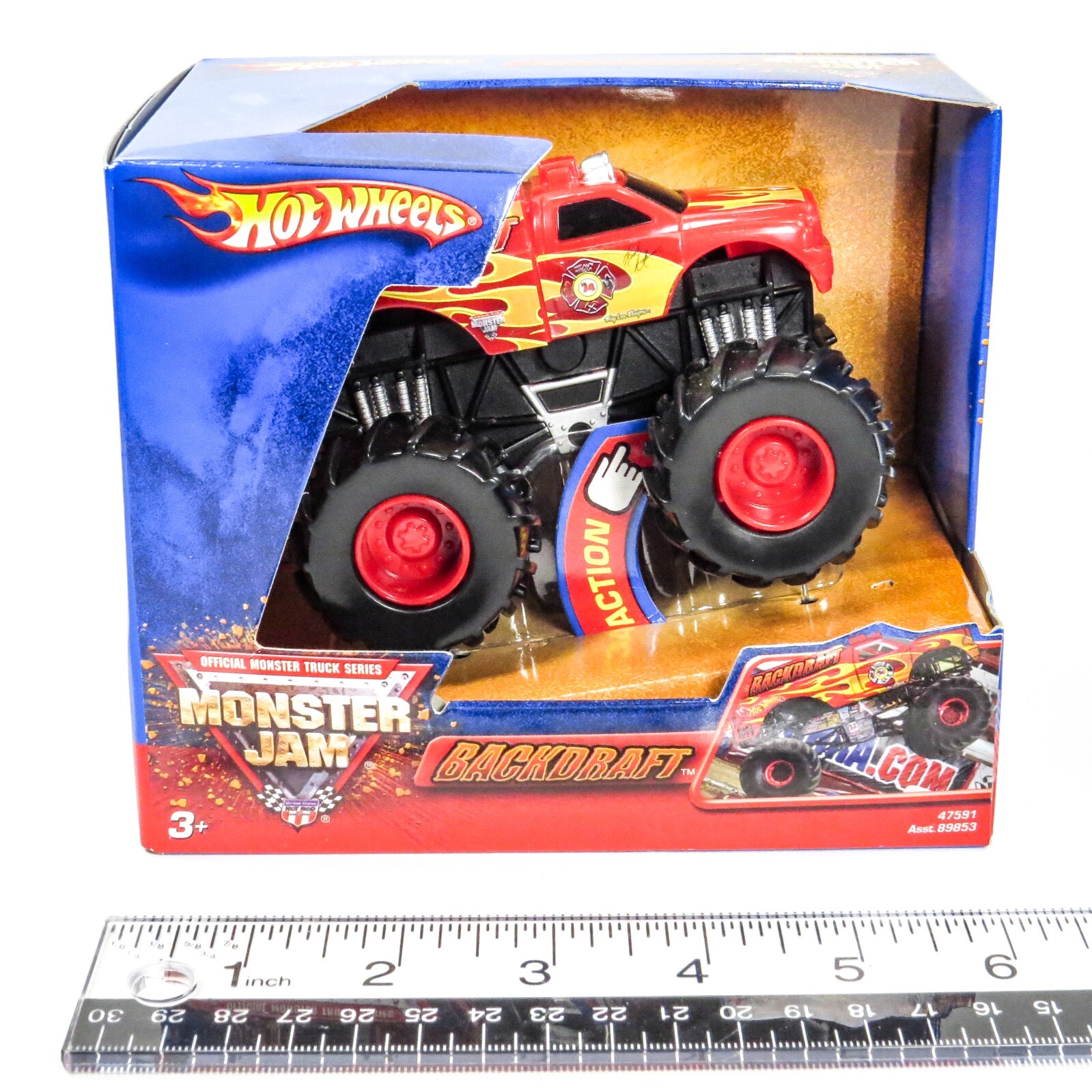 Hot Wheels Monster Jam BACKDRAFT - Action Wheels - 2004 20+ Yrs Old! NEW SEALED
