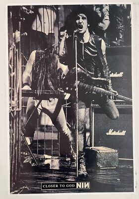 NINE INCH NAILS, CLOSER TO GOD, RARE 1994 POSTER, $99.99