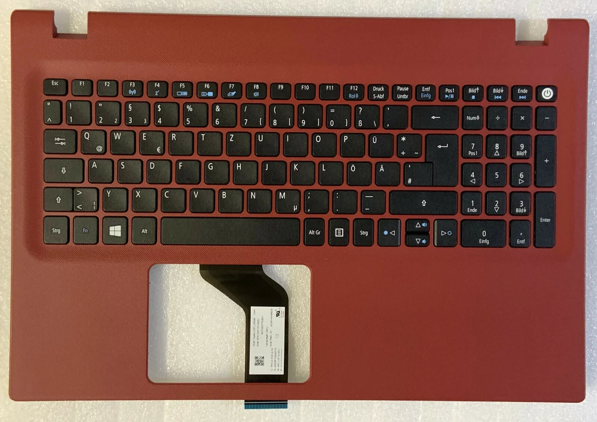 Clavier Qwertz Allemand ACER AS5741G TM8571 NSK-ALA0G 9J.N1H82.A0G KB.I170A. 040