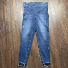 Spanx Pull On Ankle Skinny Jeans Womens Size Large High Rise