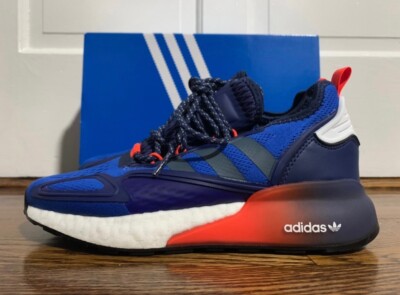 Adidas ZX 2K Boost Legacy Blue Tech Indigo Men's Mesh Adidas ZX 2K Boost Legacy Blue Tech Indigo Men's Mesh