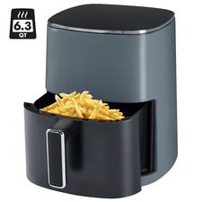 Square Air Fryer,12-in-1,with Window Air Fryer,Roast, Reheat,6 Quart Capacity