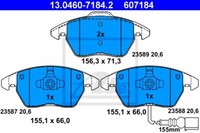 ATE Bremsscheiben Ø282 + BremsbelÄGe Vorne & Hinten FÜR VW Golf 5 1K1 Golf 6