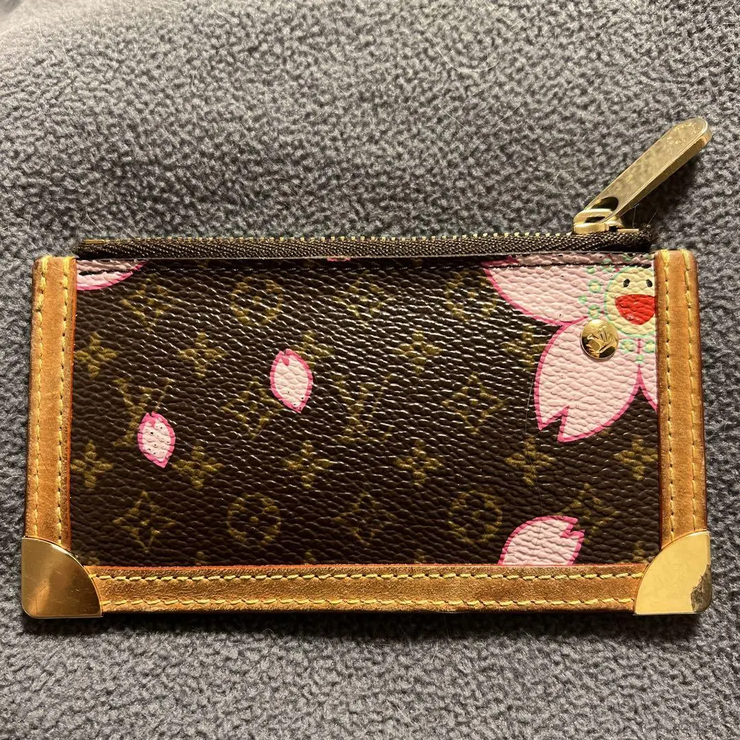 Louis Vuitton, Bags, Louis Vuitton X Takashi Murakami Cherry Coin Wallet