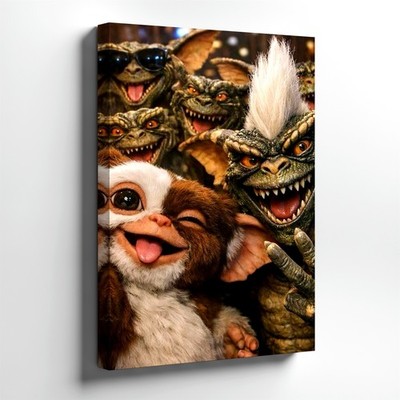 Wall Art Cute Furry Monster Selfie Poster Fantasy Creature Party Print Decor