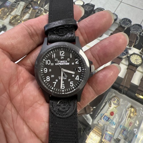Orologio Timex TW4B081009🔥Spedizione Uomo Acadia Cinturino Nylon Nero TW4B08100🌪️ - Foto 5 di 12