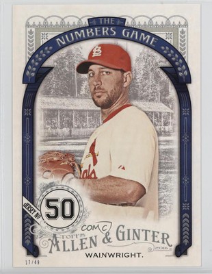 2016 Allen & Ginter Topps.com Online Exclusive 5x7 17/49 Adam Wainwright 2f4