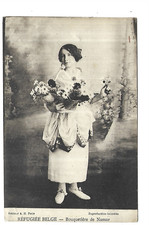 BELGIQUE  GUERRE 1914 REFUGIEE BELGE BOUQUETIERE DE NAMUR