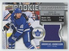 2019-20 Upper Deck Rookie Retrospective Jersey Andreas Johnsson Toronto Maple