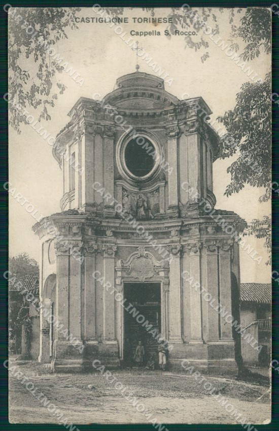 Torino Castiglione Torinese Cappella San Rocco PIEGA cartolina MT4905