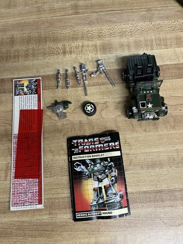 Vintage G1 Transformers HOUND w/ All Accessories Except Gas Can