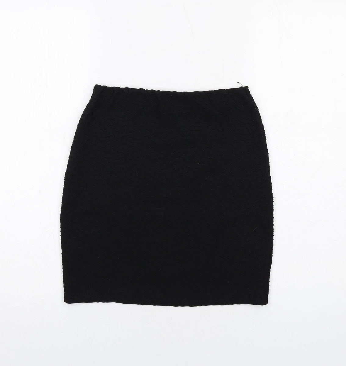 Jupe Crayon Métallisée Jane Norman – Femme Taille S, Argent, Taille Haute, Fermeture éclair