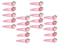 20 Pcs Strawberry Hair Clips Cute Hair Clips Metal Snap Hair Barrettes Access...