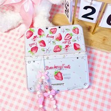 Rare Kawaii Sweet Cute Strawberry  Flower Design Case covre for Nintendo series