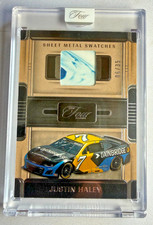 2025 NASCAR Panini Turn Four JUSTIN HALEY Sheet Metal Swatches Blue 6/35 SWS-JHY
