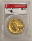 2019-W $100 High Relief Liberty Gold PCGS SP70 PL  Mercanti - WP Mint Hoard