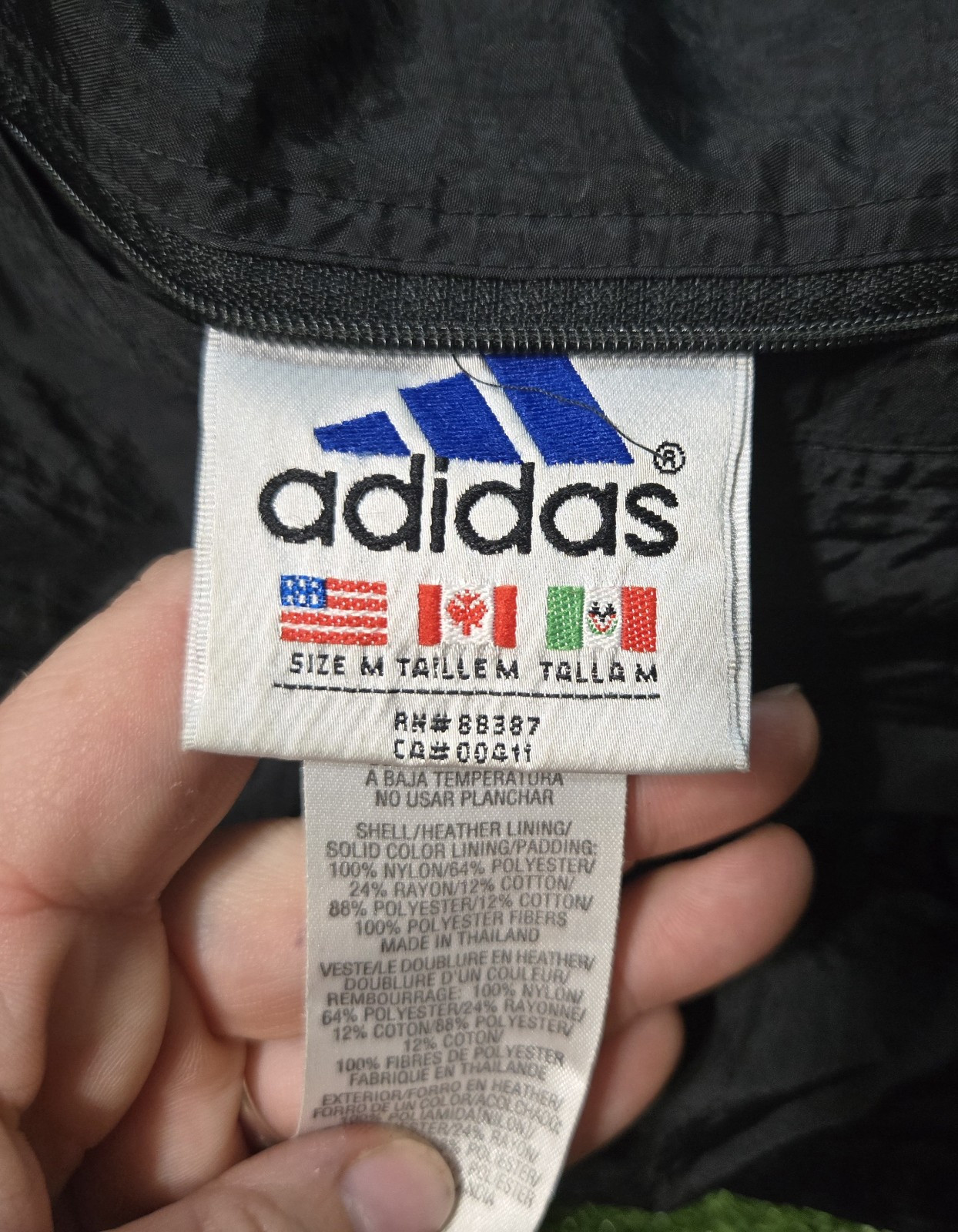 Vintage Adidas Basic Reversible Coat MEDIUM 90s Y… - image 6