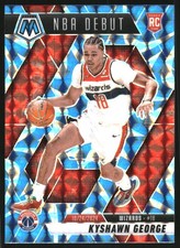 2024-25 Panini Mosaic Mosaic Reactive Blue #256 Kyshawn George NBA Debut - BSK