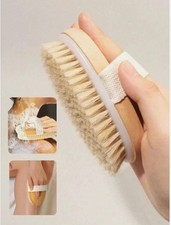 1Pc Dry Body Brush for Exfoliating, Skin Texture Improvement & LymphaticMassage.