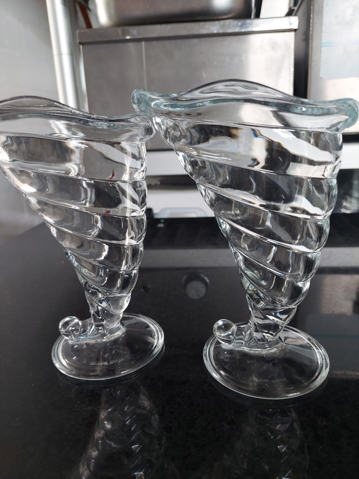 Bormioli Rocco Eisbecher Fortuna schönes Dessertglas 32cl 3 er Pack