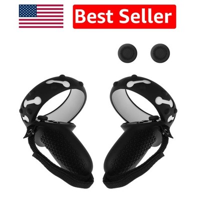 Custom Fit Silicone VR Controller Covers for Oculus Quest 2 - Easy to Install