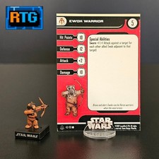 Star Wars Miniature and Card - Ewok Warrior 43 - WOTC - RPG