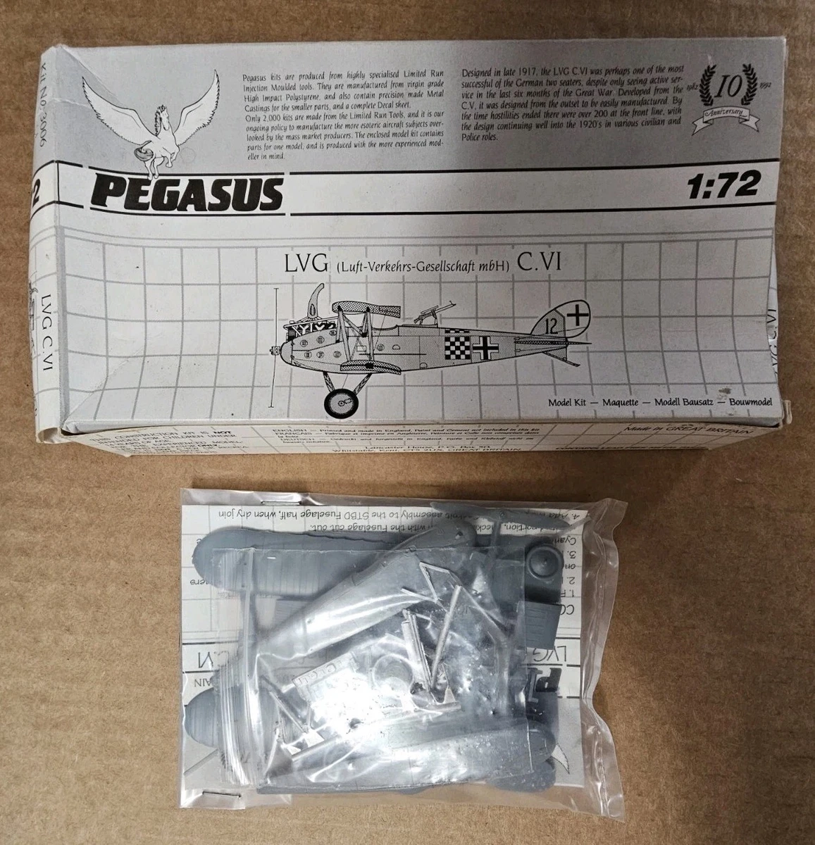 Pegasus PG8410 - Modellino Caccia Spitfire MK.I in Scala 1:48 Pegasus PG8410 - Modellino Caccia Spitfire MK.I in Scala 1:48