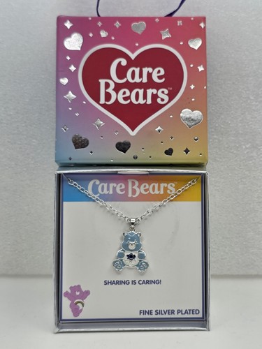 Care Bears Grumpy Bear Fine Silver Plated Pendant Necklace, Jacmel 2024
