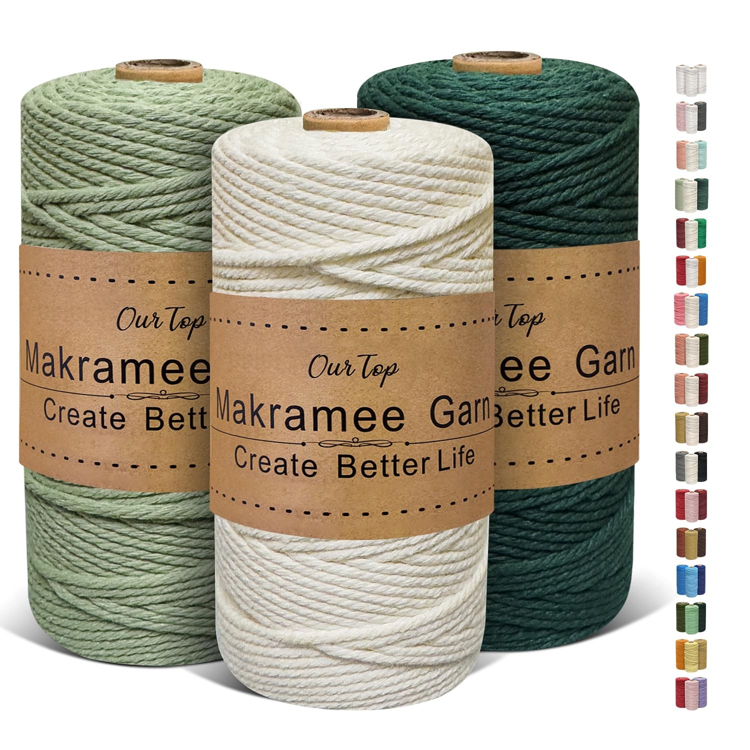 Corde macramé 3mm pour suspendre vos plantes et créer une décoration bohème chic à la maison