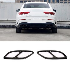 Edelstahl Auspuffblende Abdeckung Passend für Mercedes CLA X118 C118 Ab 2020