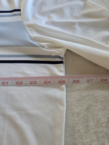 Neu Herren Callaway Opti-Dri Langarm Golfshirt weiß Größe XL - Bild 5 von 11