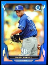 2014 Bowman Chrome Blue Refractor #48 Chris Archer /250