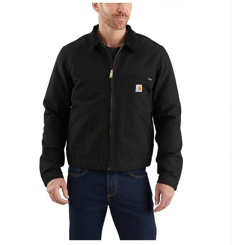 CARHARTT Iconic J01 Duck Detroit Jacket Black Regular